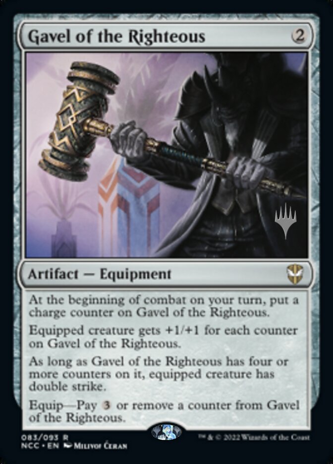 Gavel of the Righteous (Promo Pack) [Streets of New Capenna Commander Promos] | Cards and Coasters CA