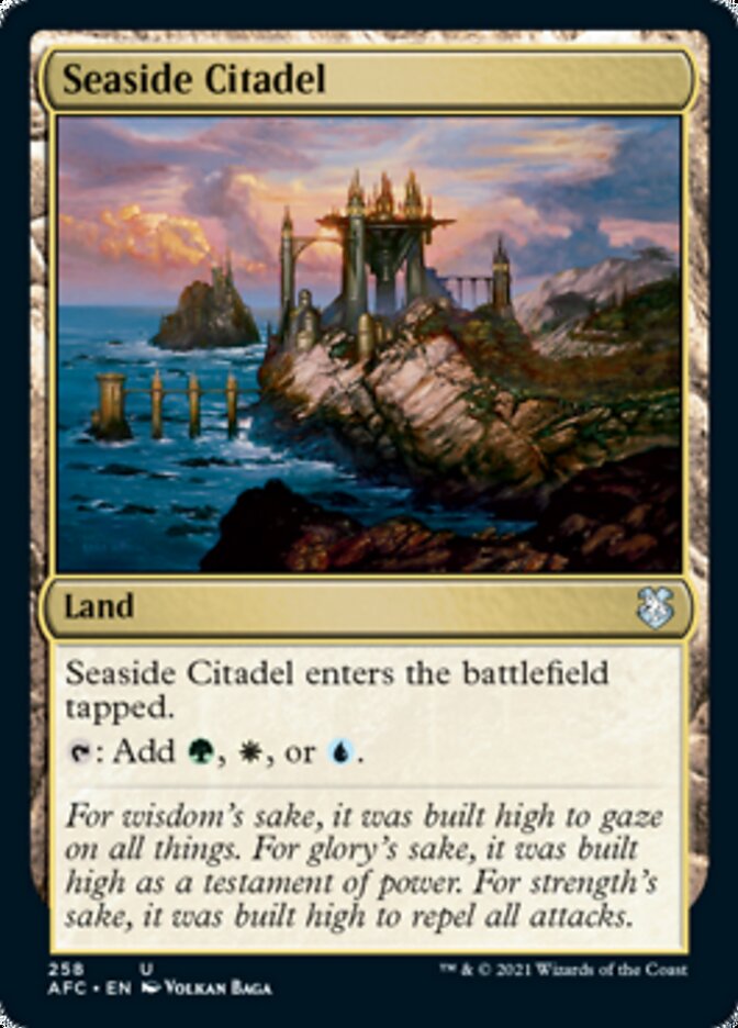 Seaside Citadel [Dungeons & Dragons: Adventures in the Forgotten Realms Commander] | Cards and Coasters CA