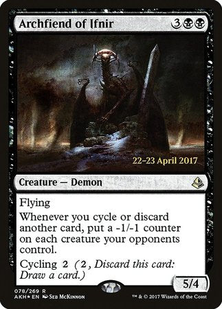 Archfiend of Ifnir [Amonkhet Promos] | Cards and Coasters CA