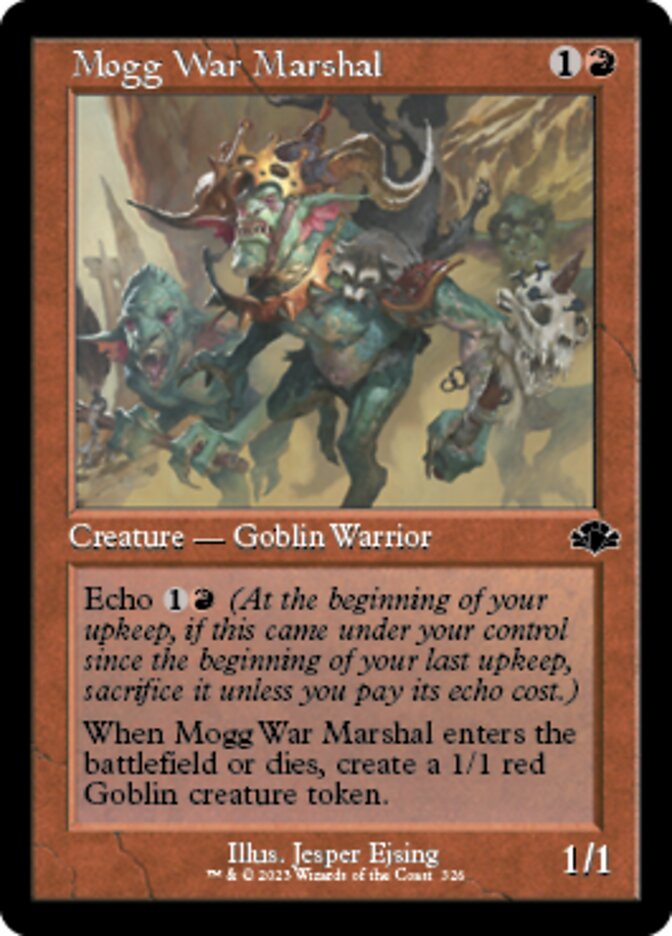 Mogg War Marshal (Retro) [Dominaria Remastered] | Cards and Coasters CA