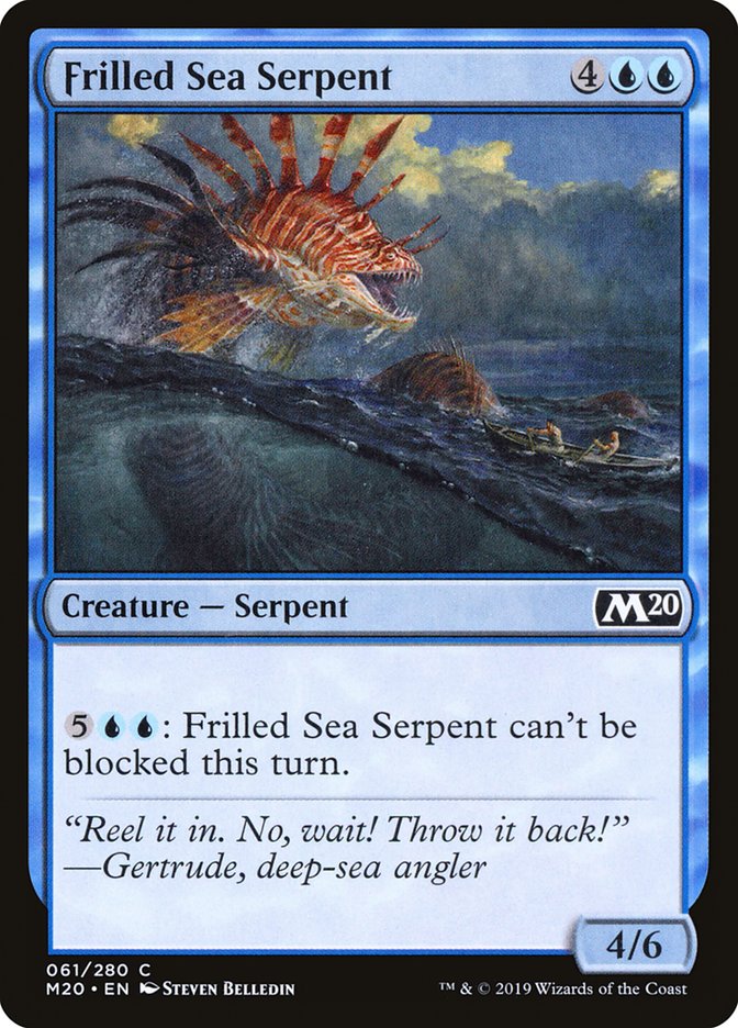 Frilled Sea Serpent [Core Set 2020] | Cards and Coasters CA