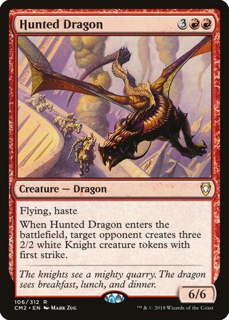 Hunted Dragon [Commander Anthology Volume II] | Cards and Coasters CA