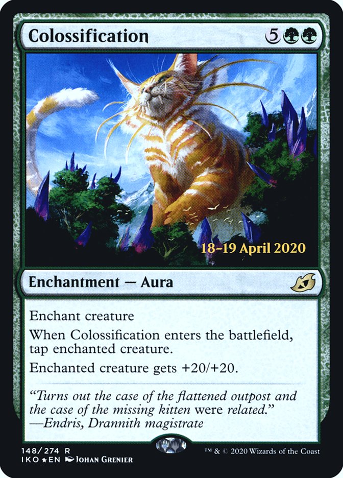 Colossification  [Ikoria: Lair of Behemoths Prerelease Promos] | Cards and Coasters CA