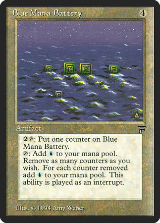 Blue Mana Battery [Legends] | Cards and Coasters CA