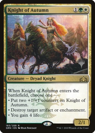 Knight of Autumn [Guilds of Ravnica Promos] | Cards and Coasters CA