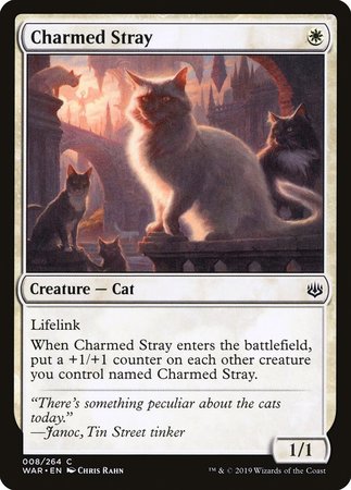 Charmed Stray [War of the Spark] | Cards and Coasters CA