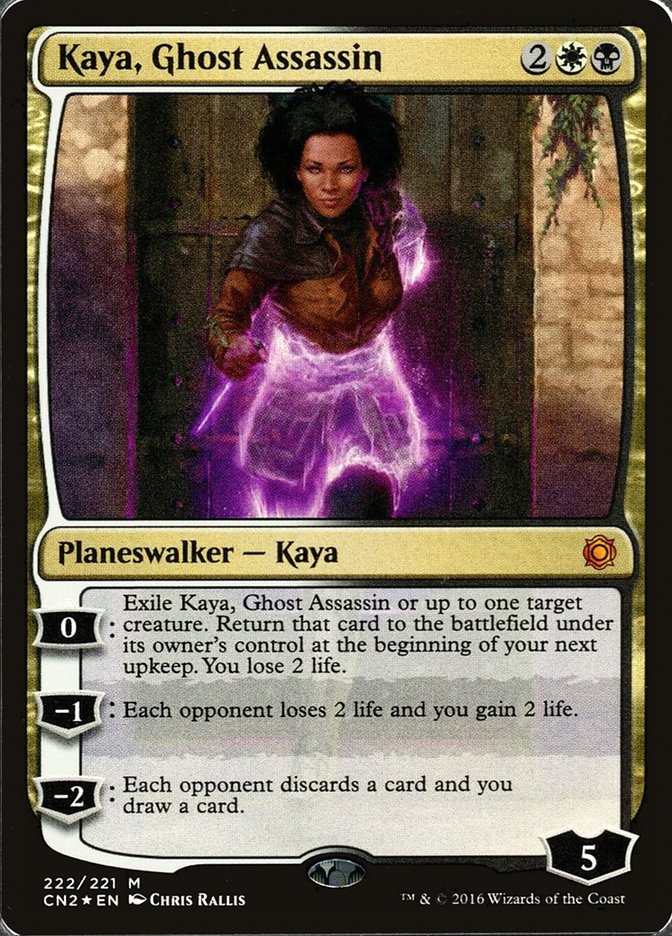 Kaya, Ghost Assassin (222/221) [Conspiracy: Take the Crown] | Cards and Coasters CA