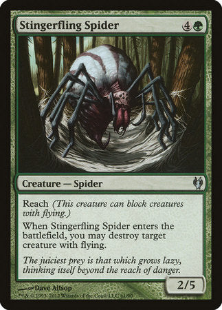 Stingerfling Spider [Duel Decks: Izzet vs. Golgari] | Cards and Coasters CA