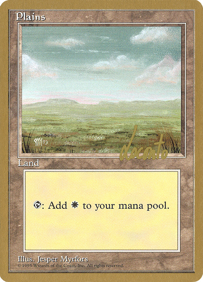 Plains (ml364) (Michael Loconto) [Pro Tour Collector Set] | Cards and Coasters CA