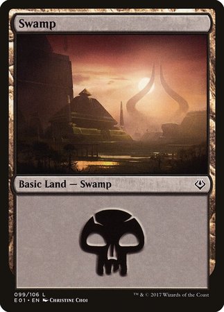 Swamp (99) [Archenemy: Nicol Bolas] | Cards and Coasters CA