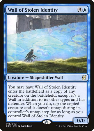 Wall of Stolen Identity [Commander 2019] | Cards and Coasters CA