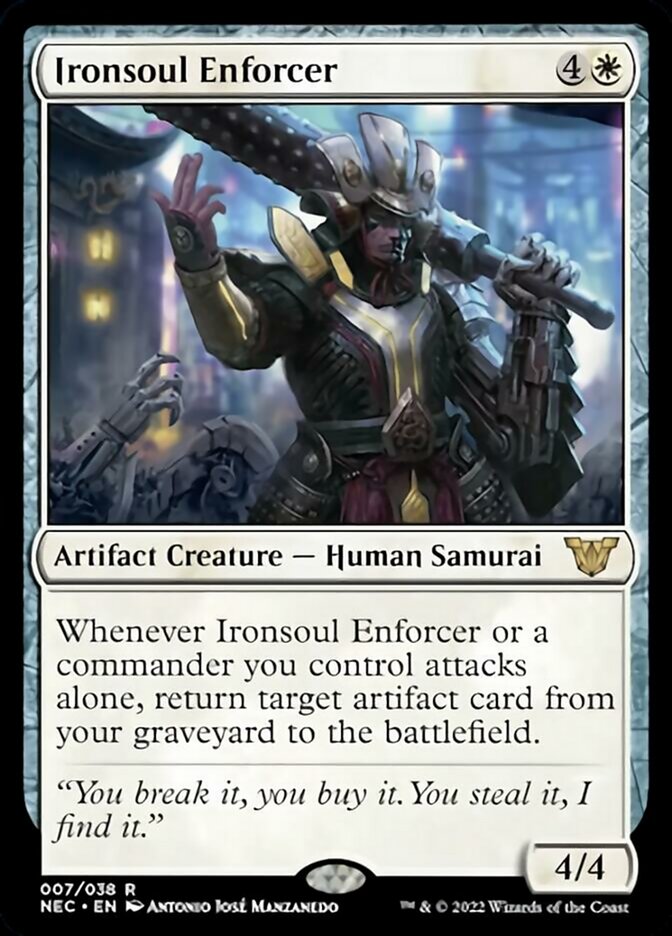 Ironsoul Enforcer [Kamigawa: Neon Dynasty Commander] | Cards and Coasters CA