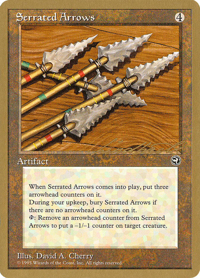 Serrated Arrows (Leon Lindback) [Pro Tour Collector Set] | Cards and Coasters CA