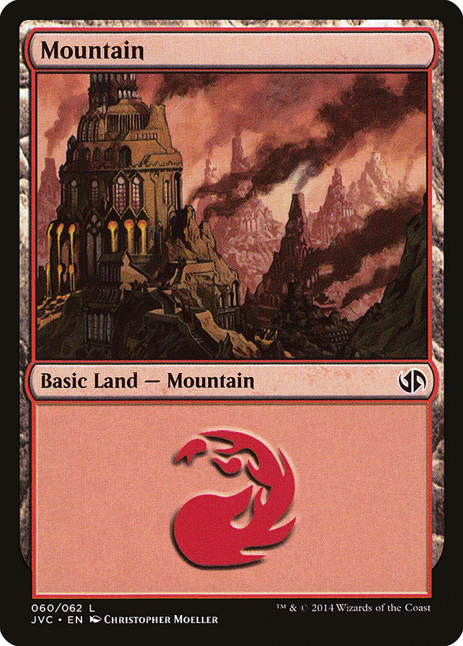 Mountain (60) [Duel Decks Anthology] | Cards and Coasters CA