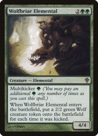 Wolfbriar Elemental [Worldwake] | Cards and Coasters CA