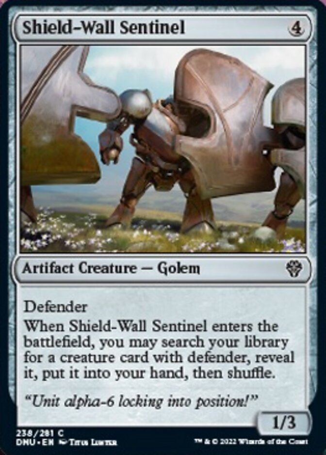 Shield-Wall Sentinel [Dominaria United] | Cards and Coasters CA