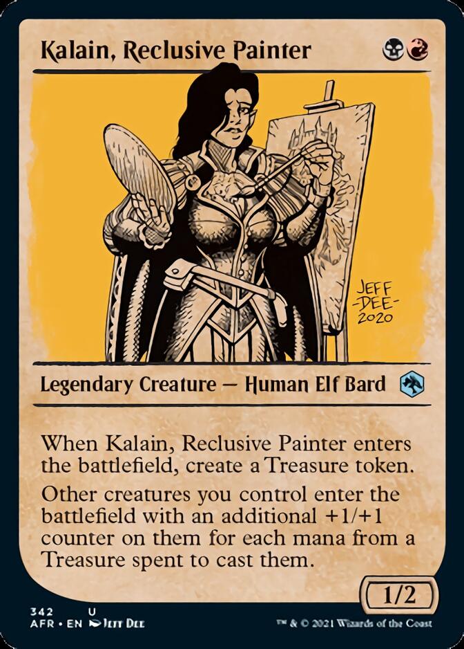 Kalain, Reclusive Painter (Showcase) [Dungeons & Dragons: Adventures in the Forgotten Realms] | Cards and Coasters CA