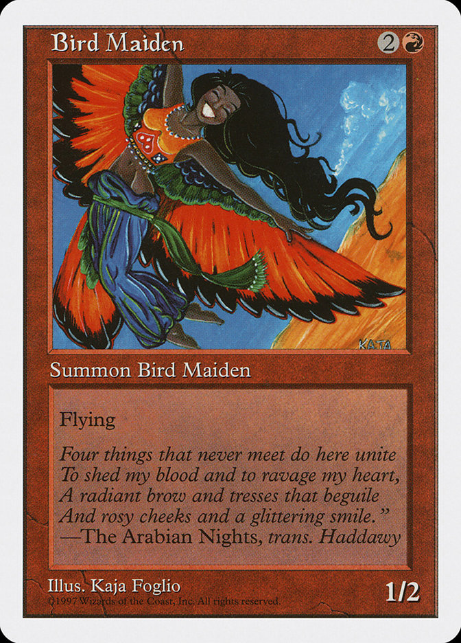 Bird Maiden [Fifth Edition] | Cards and Coasters CA