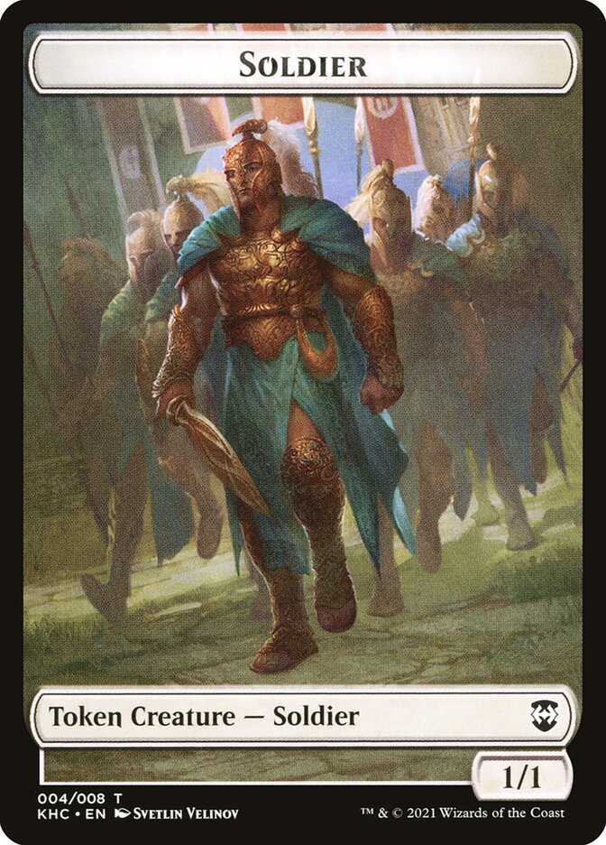 Bird (005) // Soldier Double-sided Token [Kaldheim Commander Tokens] | Cards and Coasters CA