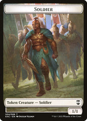 Bird (005) // Soldier Double-sided Token [Kaldheim Commander Tokens] | Cards and Coasters CA