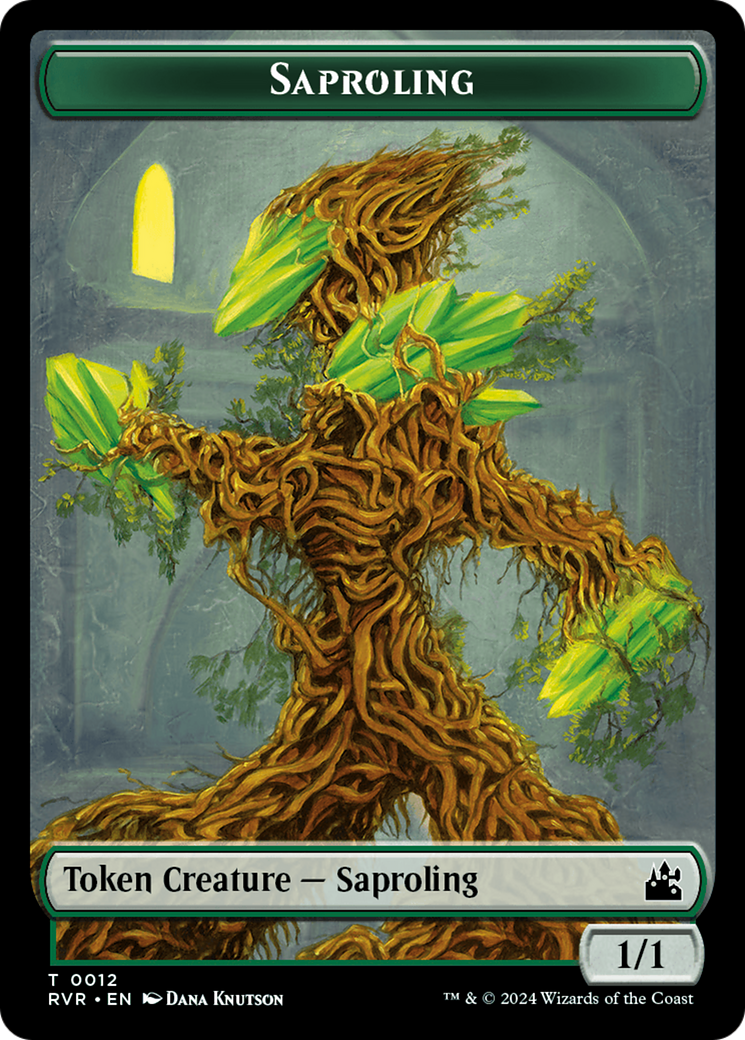 Saproling // Goblin (0009) Double-Sided Token [Ravnica Remastered Tokens] | Cards and Coasters CA