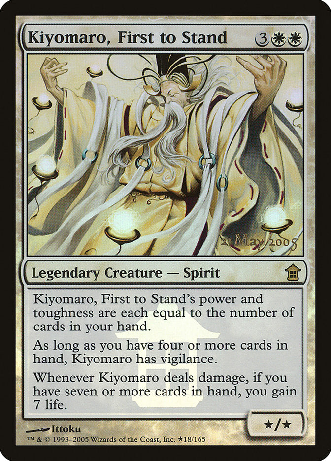 Kiyomaro, First to Stand [Saviors of Kamigawa Promos] | Cards and Coasters CA