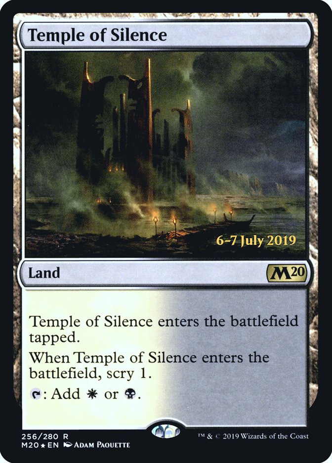 Temple of Silence  [Core Set 2020 Prerelease Promos] | Cards and Coasters CA