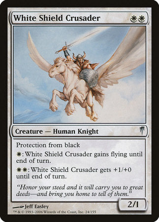 White Shield Crusader [Coldsnap] | Cards and Coasters CA