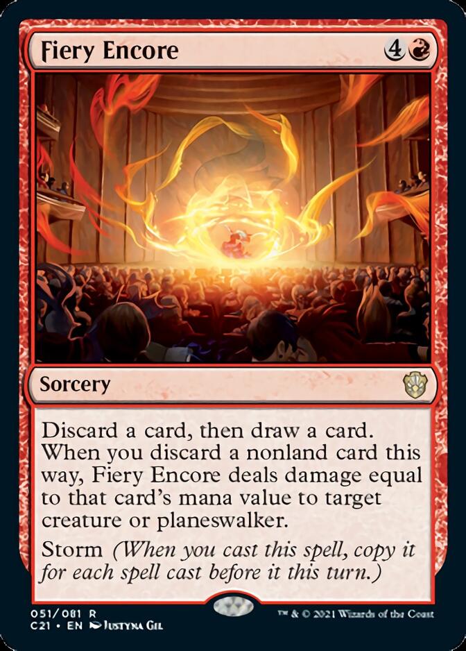 Fiery Encore [Commander 2021] | Cards and Coasters CA