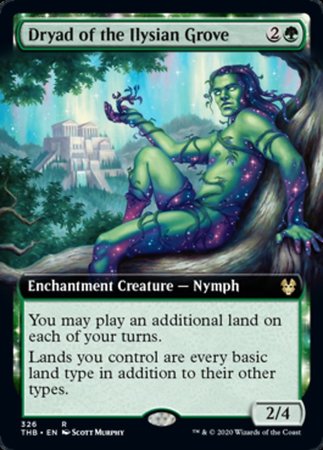 Dryad of the Ilysian Grove (Extended Art) [Theros Beyond Death] | Cards and Coasters CA