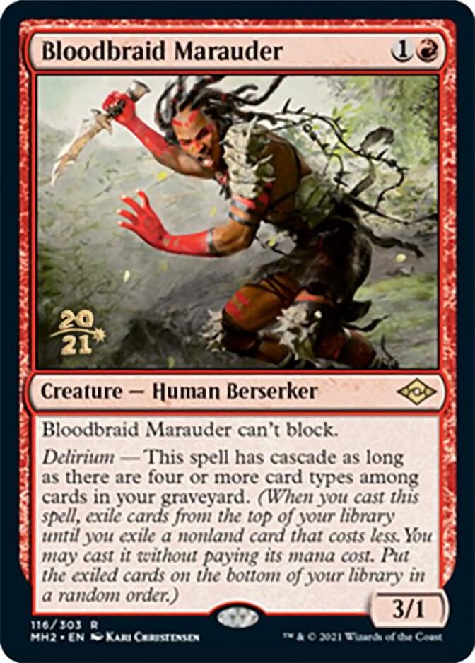 Bloodbraid Marauder [Modern Horizons 2 Prerelease Promos] | Cards and Coasters CA