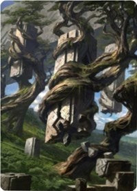 Forest 2 Art Card [Zendikar Rising Art Series] | Cards and Coasters CA