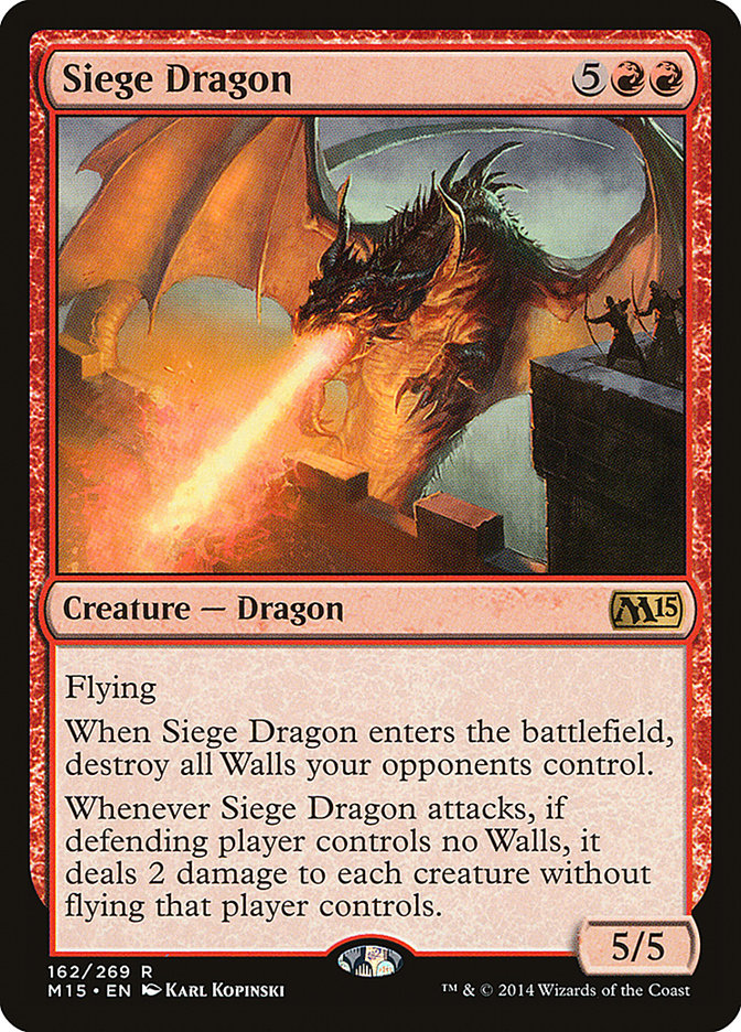 Siege Dragon [Magic 2015] | Cards and Coasters CA