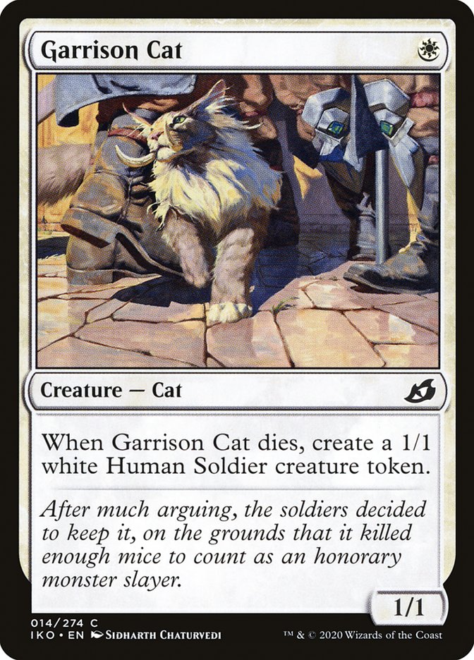 Garrison Cat [Ikoria: Lair of Behemoths] | Cards and Coasters CA