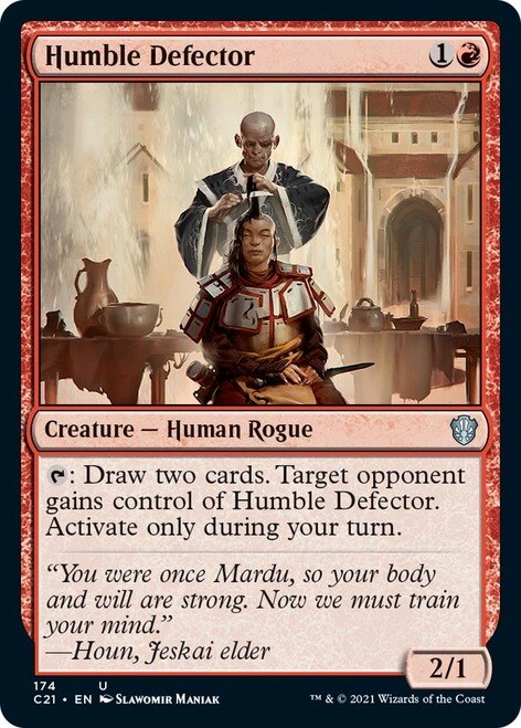 Humble Defector [Commander 2021] | Cards and Coasters CA