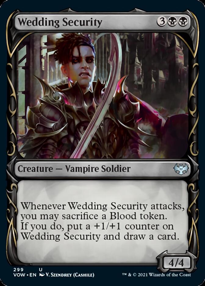 Wedding Security (Showcase Fang Frame) [Innistrad: Crimson Vow] | Cards and Coasters CA