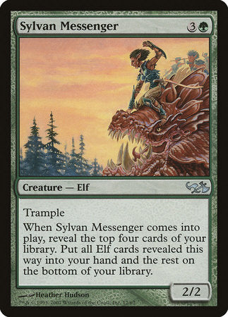 Sylvan Messenger [Duel Decks: Elves vs. Goblins] | Cards and Coasters CA