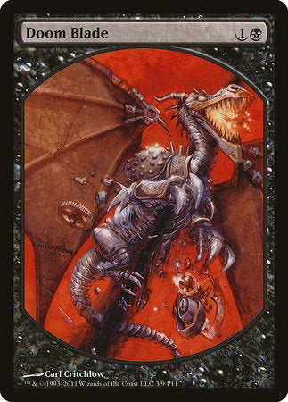 Doom Blade [Magic Player Rewards 2011] | Cards and Coasters CA