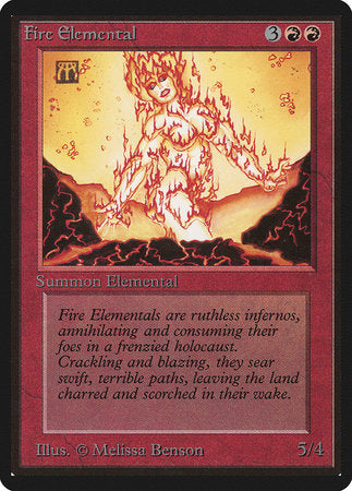 Fire Elemental [Limited Edition Beta] | Cards and Coasters CA