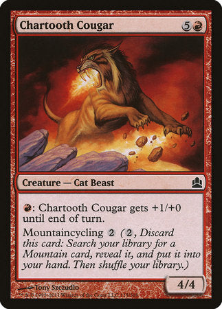 Chartooth Cougar [Commander 2011] | Cards and Coasters CA