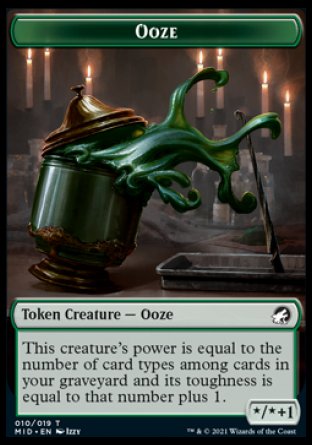 Ooze Token [Innistrad: Midnight Hunt Tokens] | Cards and Coasters CA