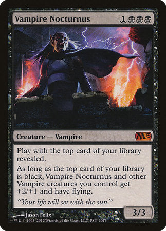 Vampire Nocturnus [Duels of the Planeswalkers 2012 Promos ] | Cards and Coasters CA