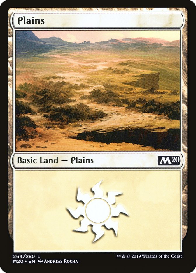 Plains (#264) [Core Set 2020] | Cards and Coasters CA