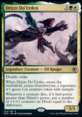 Drizzt Do'Urden (Promo Pack) [Dungeons & Dragons: Adventures in the Forgotten Realms Promos] | Cards and Coasters CA