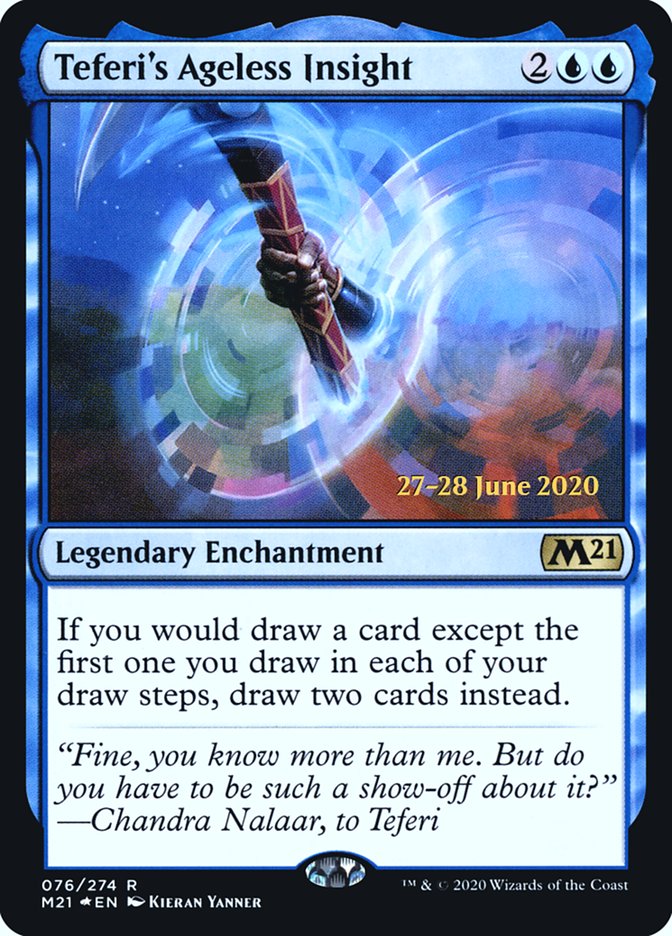 Teferi's Ageless Insight  [Core Set 2021 Prerelease Promos] | Cards and Coasters CA
