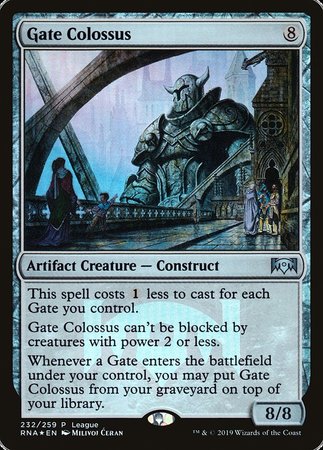 Gate Colossus [Ravnica Allegiance Promos] | Cards and Coasters CA