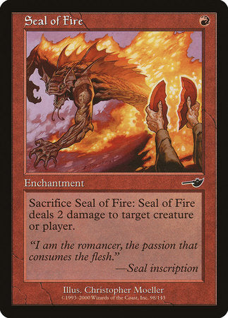 Seal of Fire [Nemesis] | Cards and Coasters CA