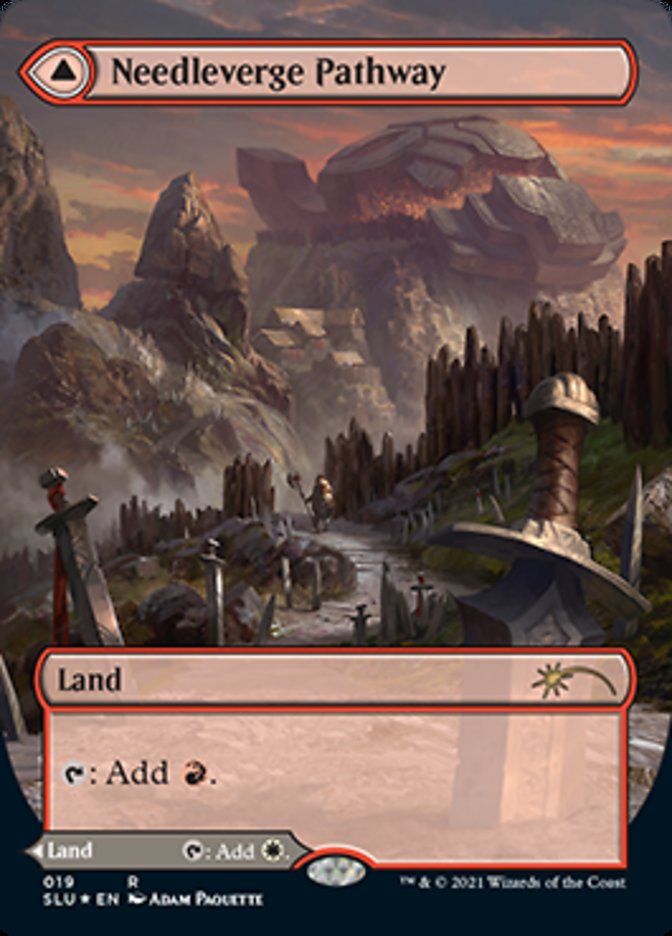Needleverge Pathway // Pillarverge Pathway (Borderless) [Secret Lair: Ultimate Edition 2] | Cards and Coasters CA