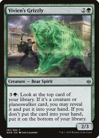 Vivien's Grizzly [War of the Spark] | Cards and Coasters CA