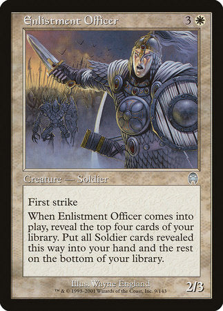 Enlistment Officer [Apocalypse] | Cards and Coasters CA